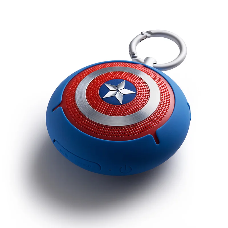 mobile phone subwoofer mini speaker portable wireless bluetooth small speaker captain america marvel peripheral card music free global shipping