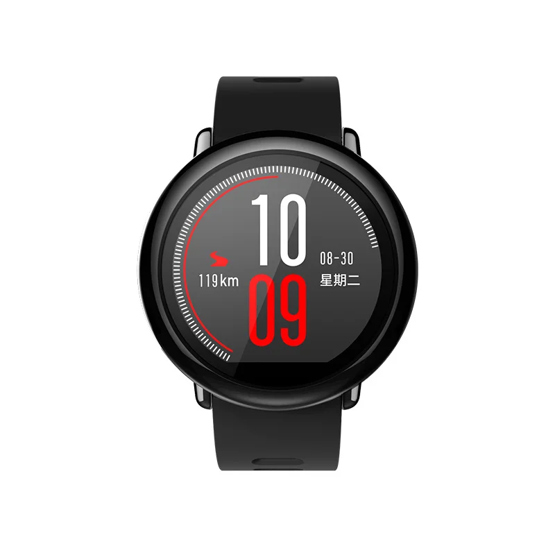 Huami Amazfit Pace умные часы Amazfit умные часы Bluetooth gps информация толчок пульса Интеллектуальный монитор - Цвет: Черный