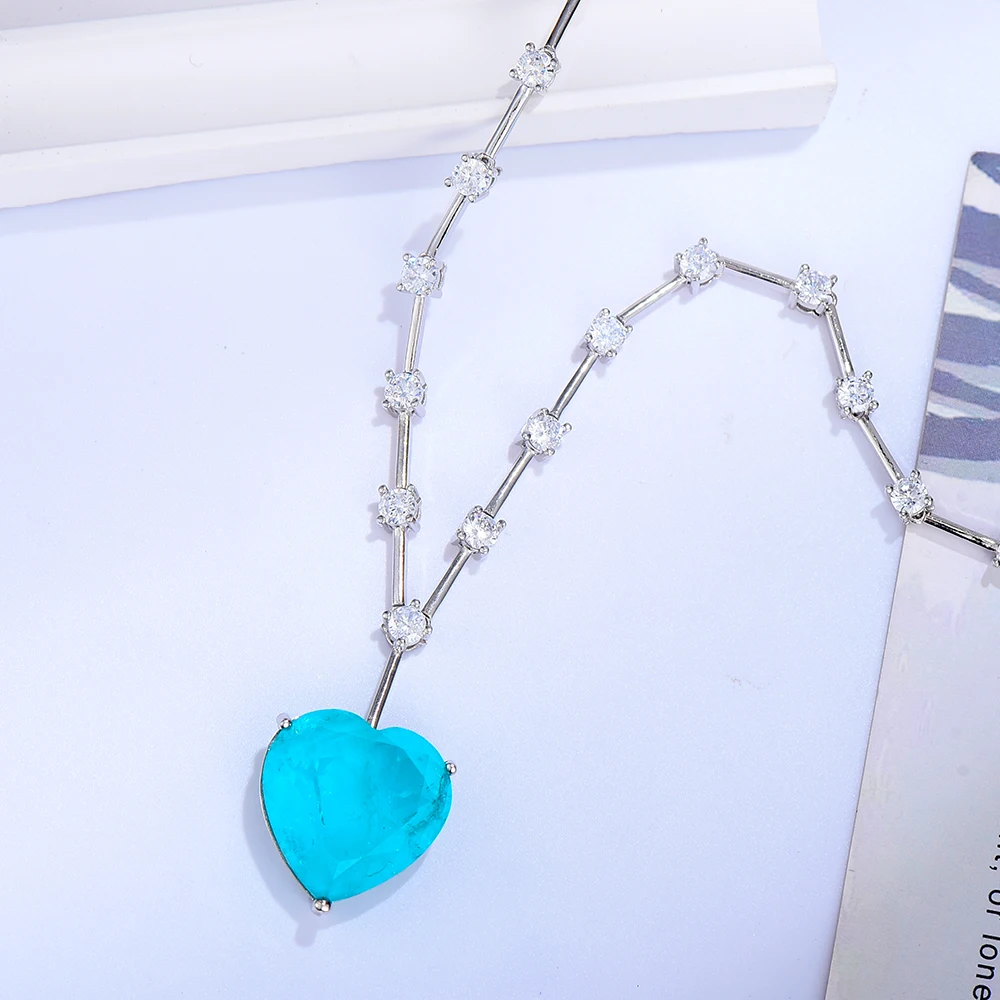 GODKI роскошное многоцветное ожерелье с кулоном в виде сердца красивое кубическим