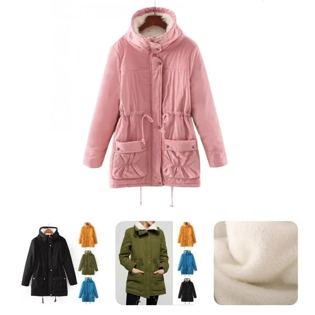 

Multicolor Beauty Easy to Clean Women Winter Coat Washable Women Coat Drawstring for Fall
