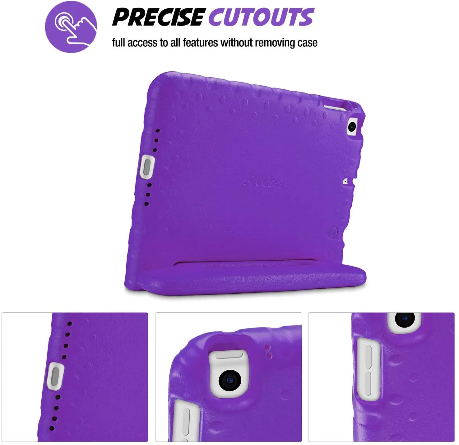 

For iPad Air 3 10.5" 2019 Pro Kids Shockproof Tough EVA Foam Handle Case Cover For iPad 10.2 8th Gen 2020 / 7th Gen 2019 ca