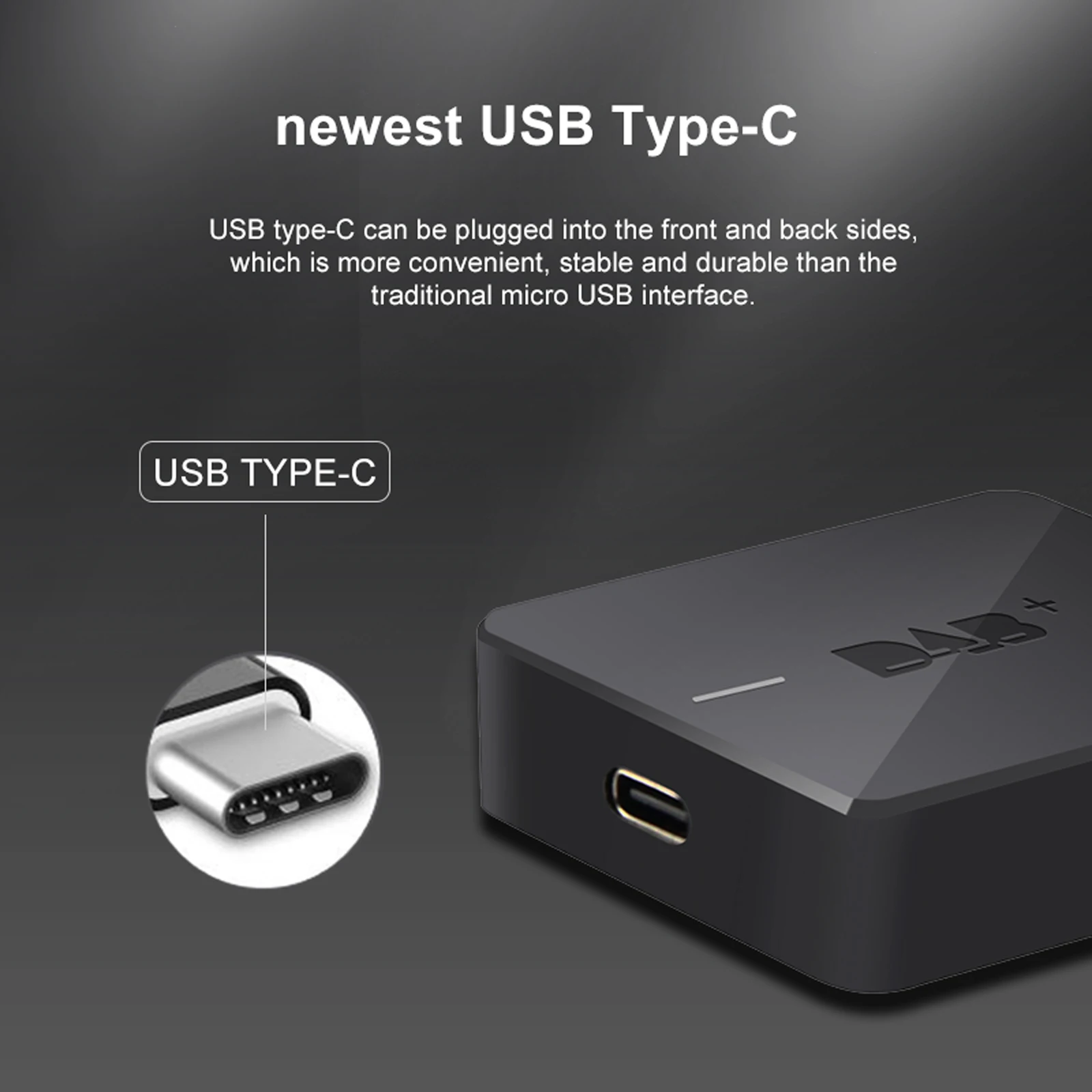 Цифровая радиоантенна docooler DAB plus Box тюнер с FM-трансмиссией и питанием от Type-C для