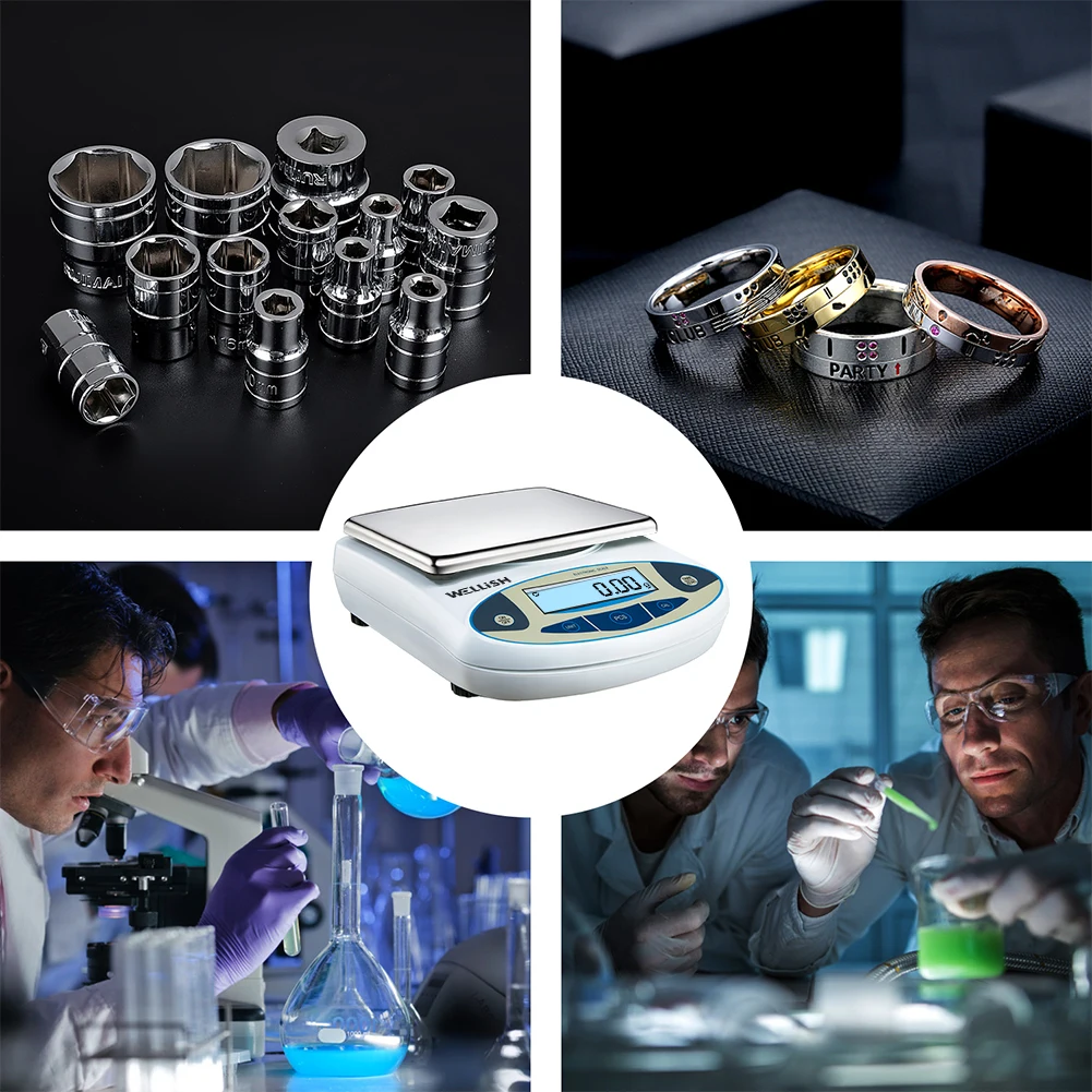 Электронные Аналитические весы 5000 г/0 01 г точные лабораторные с цифровым ЖК