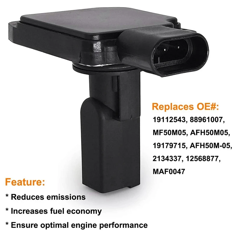 

Mass Air Flow Sensor Meter MAF 19112543 AFH50M-05 for 1999 -2005 Buick Lesabre, 2000-2005 Chevrolet Impala