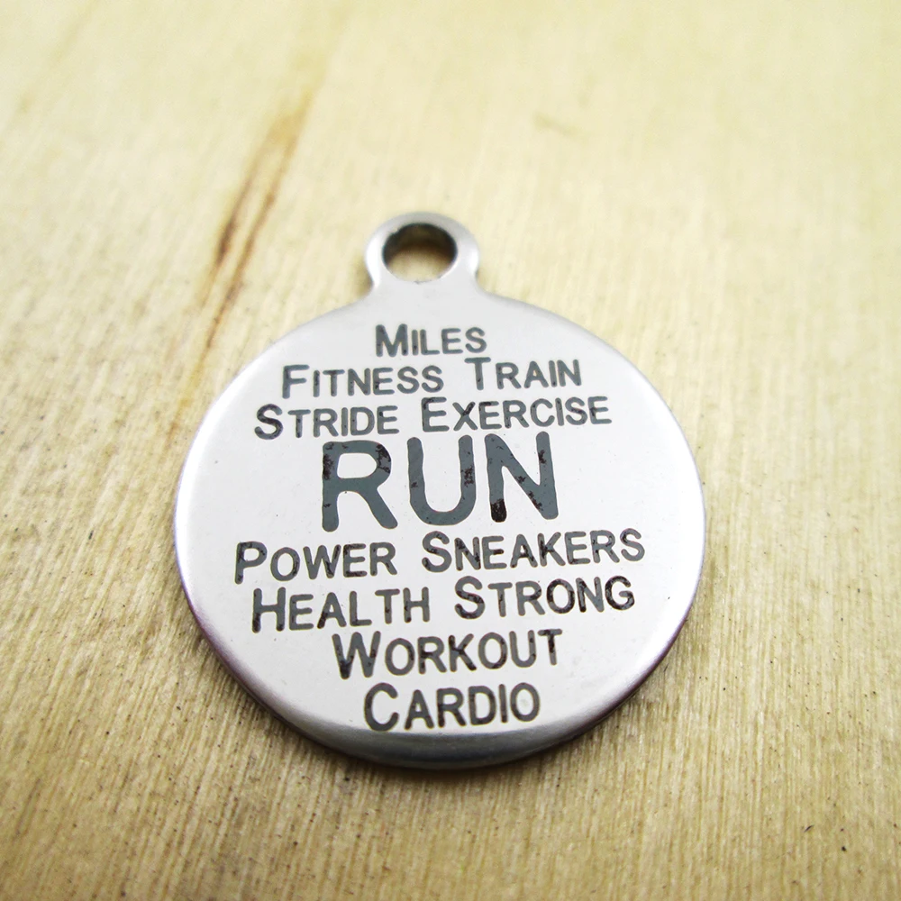 10 шт./партия-жена пожарного амулеты из нержавеющей стали лазерной гравировкой DIY