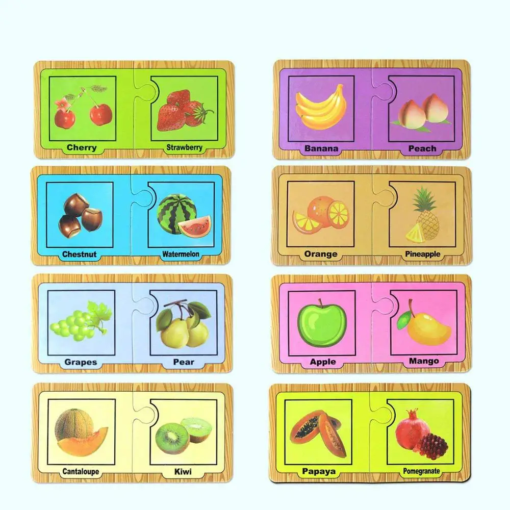 fruit 16 шт./компл. Животные Тема воды Рисование карты с 1 ручка многоразовые доска для рисования Doodle граффити открытки Обучающие игрушки-пазлы - Цвет: fruit