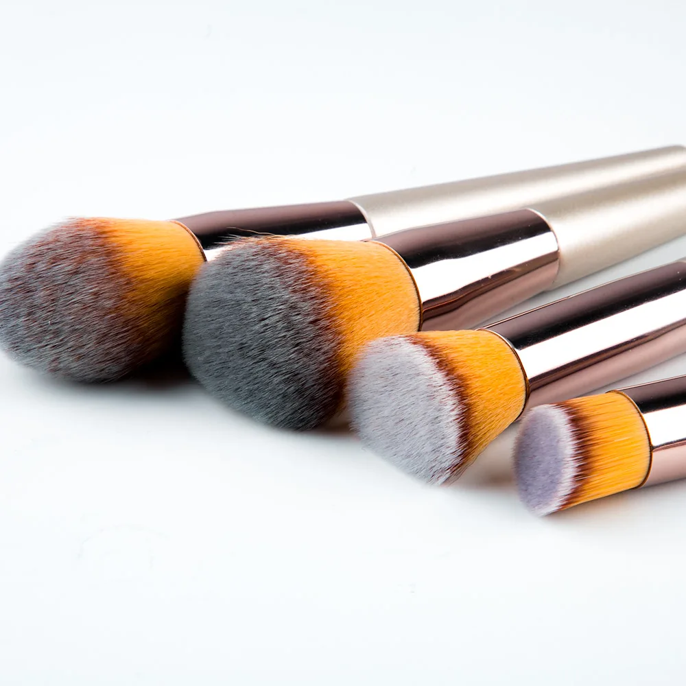 1 шт. роскошные кисти для макияжа цвета шампанского нанесения пудры румян теней