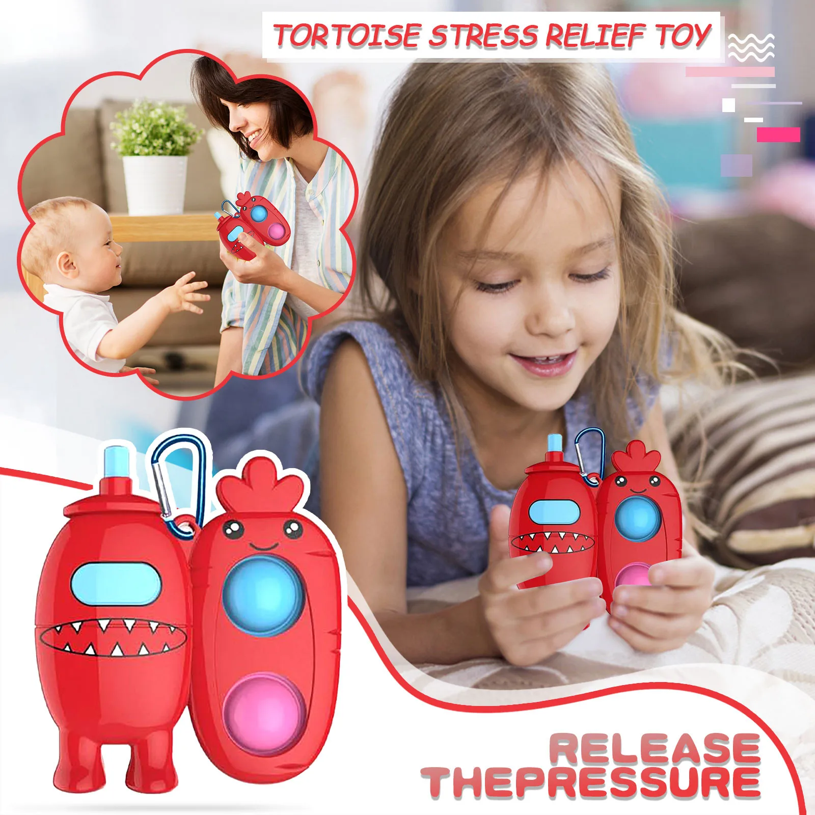 Juguetes para aliviar el estr&eacute;s de autismo y ansiedad para ni&ntilde;os y adultos, Bola de estr&eacute;s, juguete sensorial de burbujas, descompresi&oacute;n, 2021-4