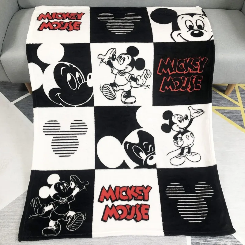 Мягкое покрывало из кораллового флиса disney, 100x140 см, Микки, Минни Маус, стежок для маленьких девочек и мальчиков, детский подарок, спальня на кровать, диван