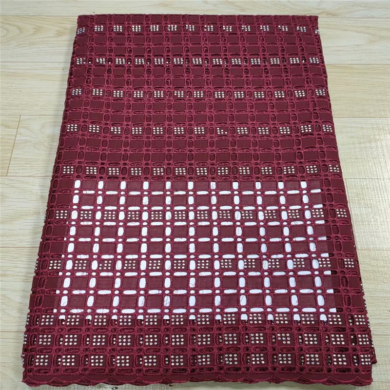 

5 Y Swiss lace fabric heavy beaded embroidery African lace fabrics 100% cotton fabric Swiss voile lace in Switzerland 1L071802