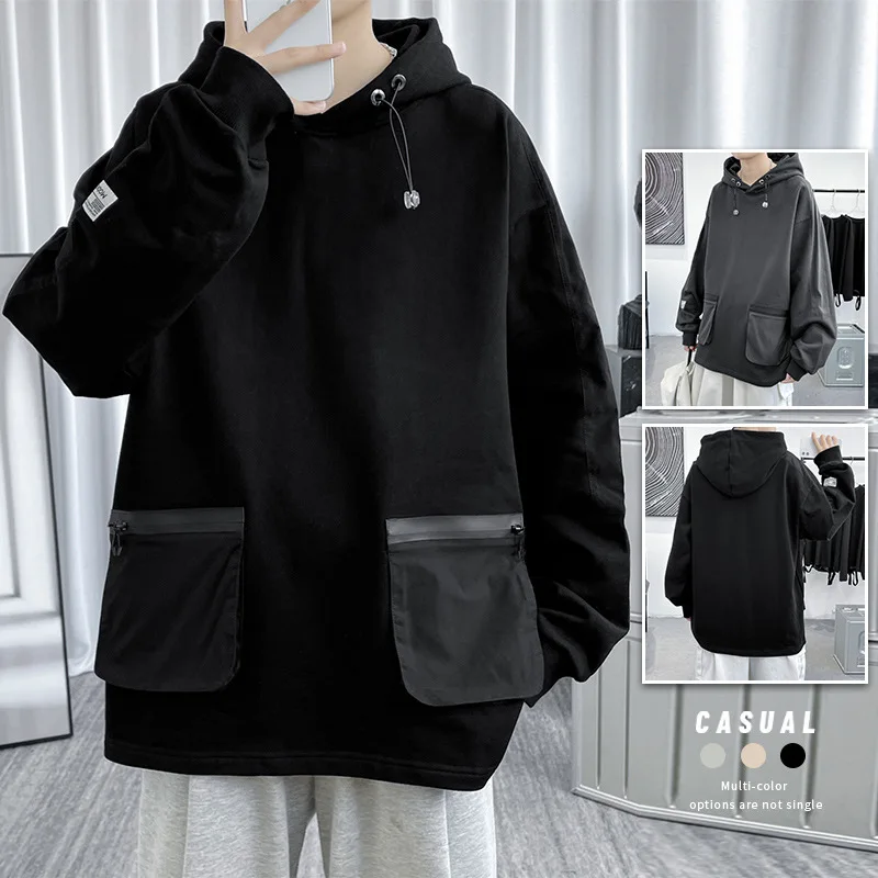

Solid WINTER HOODI SWEATSHIRT Oversized Cashmere Hooded Shirt Hoodie Quilt Costume Pullover Korean Style Pubg Xxl Free Shipping