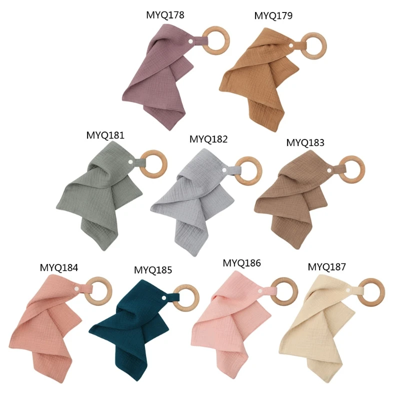 1 шт. Детский Нагрудник слюнявчик полотенце с деревянным прорезывателем для