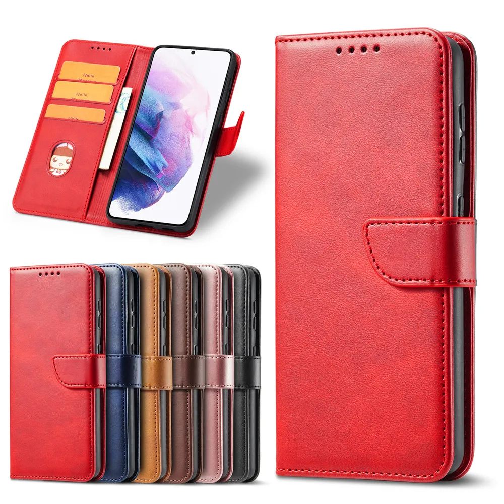 

Flip Leather Cover for Samsung Galaxy S21 S20 S10 Ultra Note 20 10 9 8 M51 M02S M31 M01 M20 Wallet Case Full Protection Coque