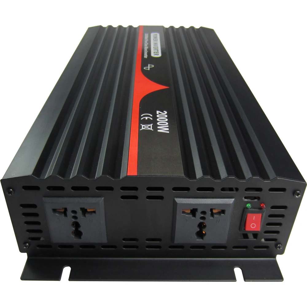 2000VA/2000W/2KW однофазный инвертор чистой синусоидальной волны 12V 24V 48V DC до 100 ~ 120VAC 220