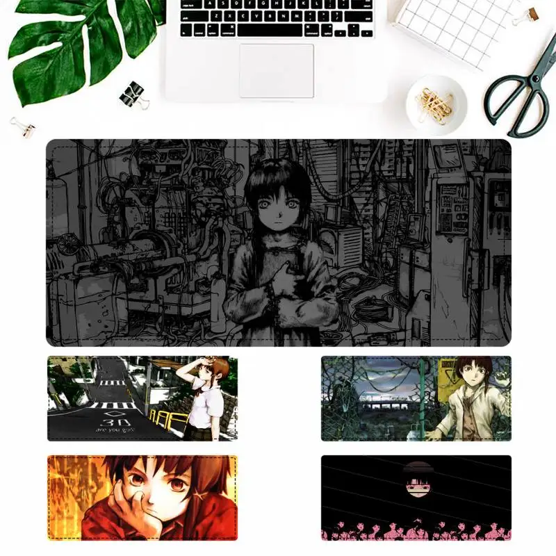 

Elegant Serial Experiments Lain Anime Mouse Pad Laptop PC Computer Mause Pad Desk Mat For Gaming Mouse Mat For Overwatch/CS GO
