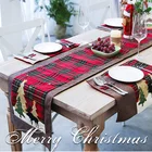 Скандинавский настольный флаг, Рождественский хлопково-льняной сетчатый настольный флаг, креативное Новое Рождественское украшение, скатерть для ресторана, украшение