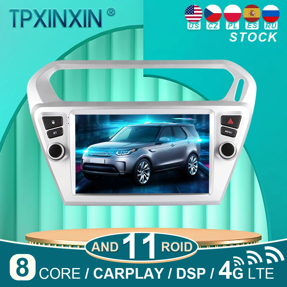 

For Peugeot 301 2008-2014 Android 11 Car Stereo Car Radio with Screen Radio Player Car GPS Navigation Head Unit
