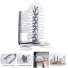 Стеклянная шайба раковина на присоске база Чистящая бутылка стеклянная щетка ванная комната инструмент TN88