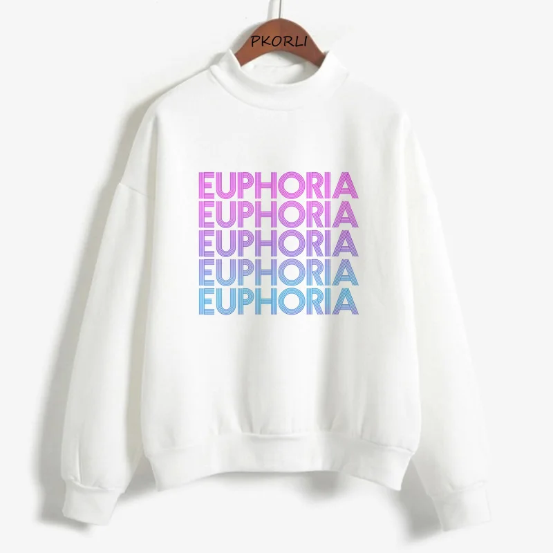 Euphoria tv show graphic hoodie women harajuku pullover crewneck sweatshirt womens sweetshirts aesthetic clothes Female clothing