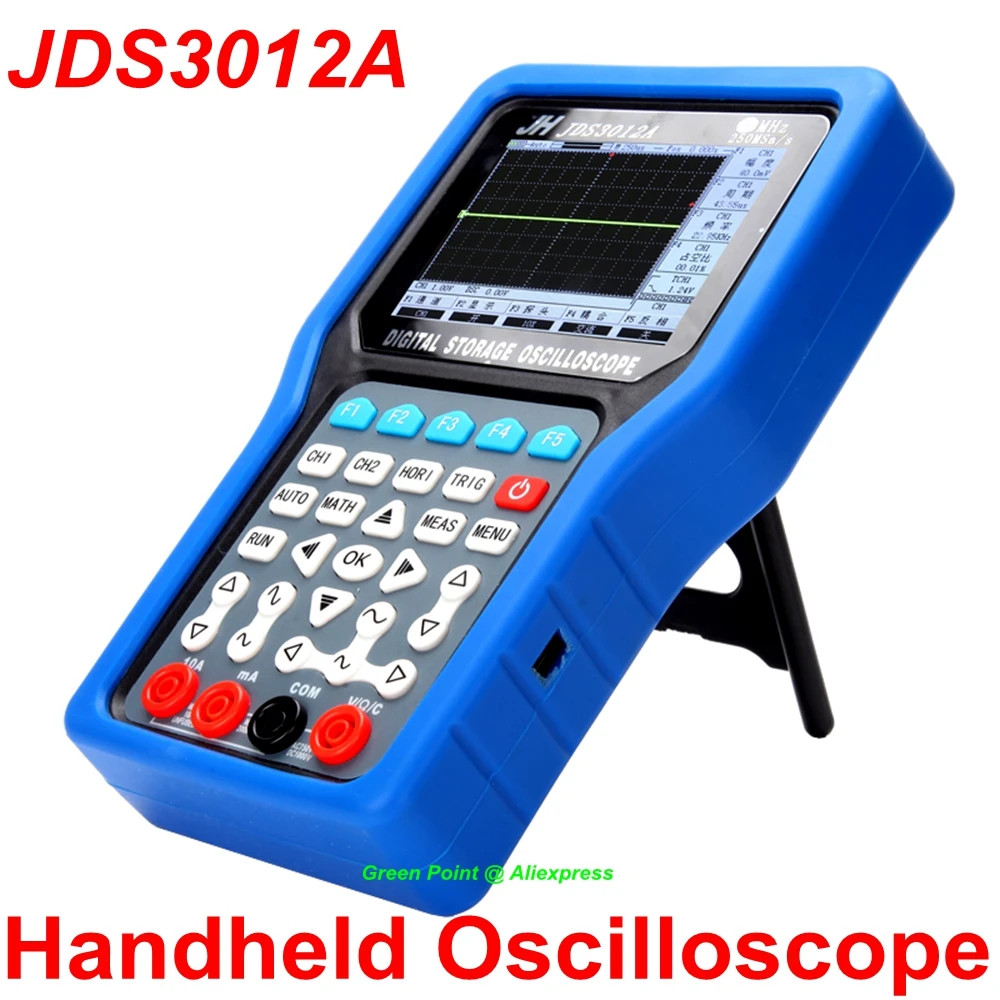 Новый профессиональный Ручной осциллограф Jinhan JDS3012A 250 Мвыб/с цифровой мультиметр