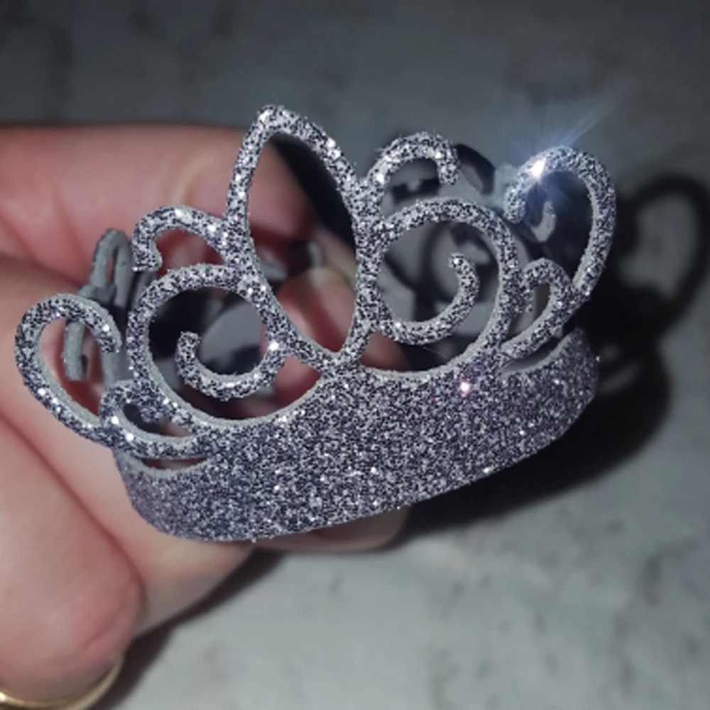 Кружевной односторонний металлический режущий штамп с короной новый