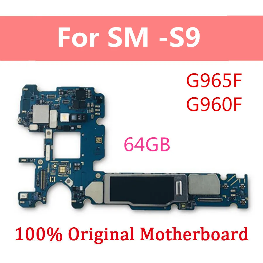 Логическая плата для Samsung Galaxy S9 G965F G960F G965U G960U G965FD G960FD материнская разблокировка с