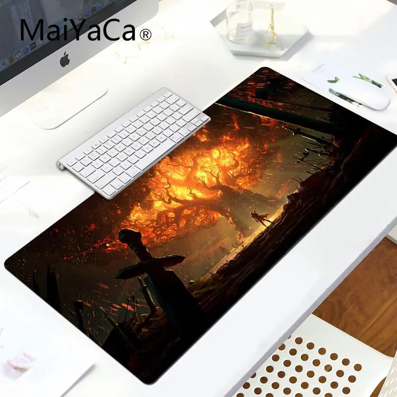LockEdge 30X90cm MaiYaCa Новое поступление World of Warcraft, игра, прочный резиновый коврик для мыши, большой коврик для мыши, компьютерный коврик для мыши - Цвет: LockEdge 30X90cm