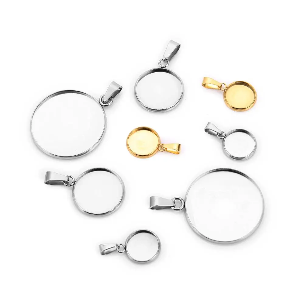 Круглый подвесной соединитель из нержавеющей стали 20 шт. 10/12/16/20/25 мм пустой