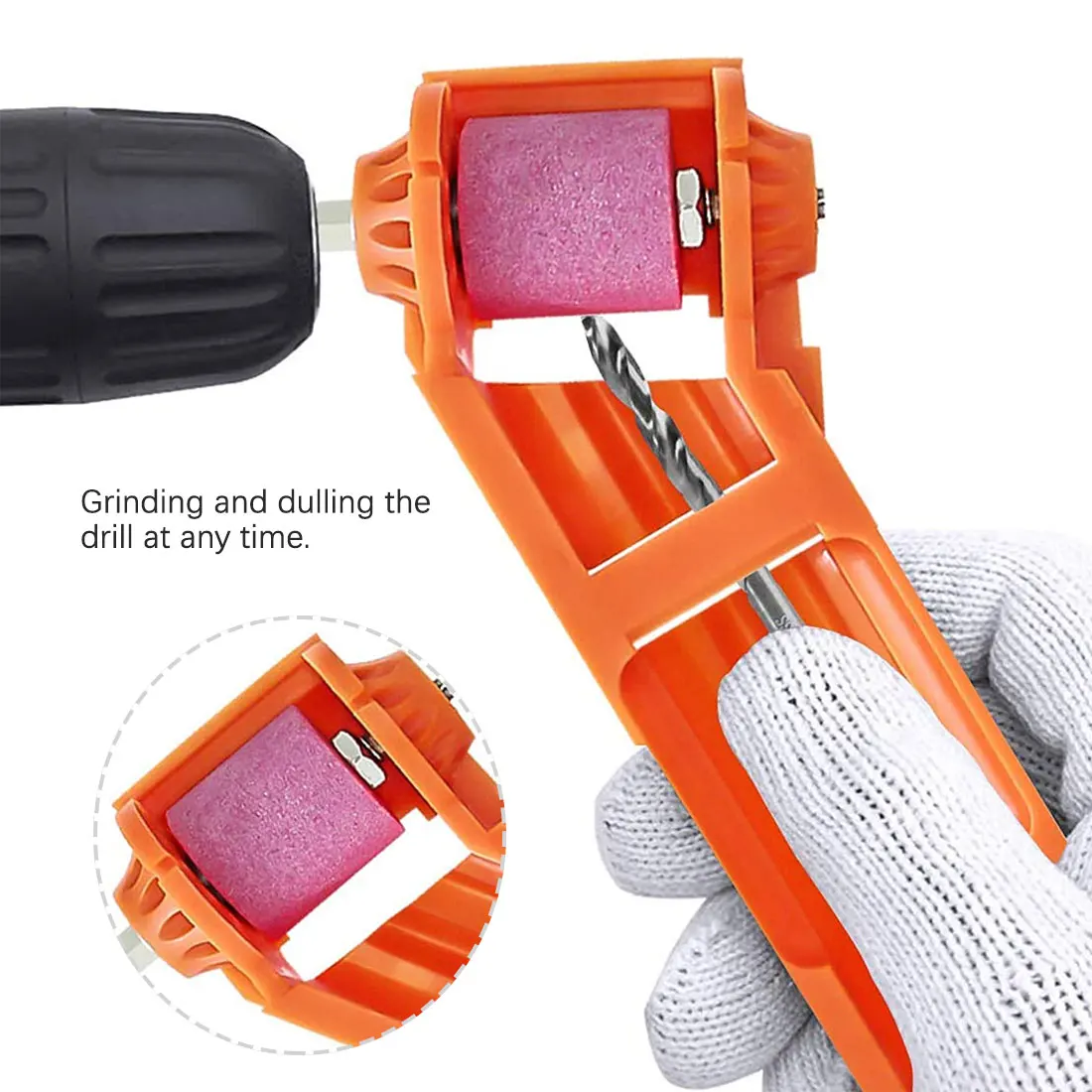 

Drill bit sharpener 2-12.5mm Portable Corundum Grinding Wheel Drill Bit Sharpener Drill Portable Drill Bit Powered Tool
