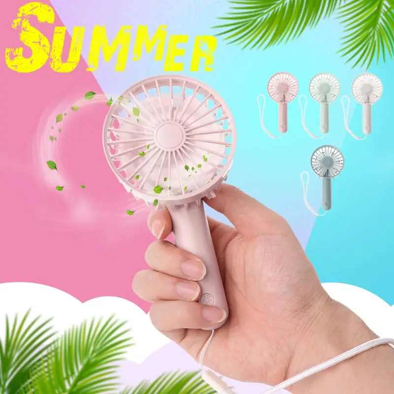 

Foldable Hand Fans Battery Operated Rechargeable Handheld Mini Fan Electric Personal Fans Hand Bar Desktop Fan