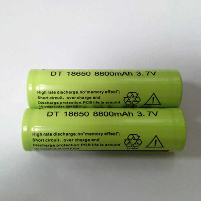 

Quality 1pcs/lot 8800mah 18650 rechargeable battery 3.7v li ion bateria - 1pcs lithium ion battery Series connection