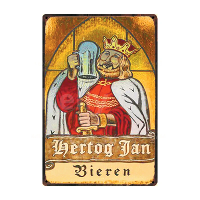 [Kelly66] бельгийского пива Hertog Jan Bastaard Bieren Оловянная металлическая табличка