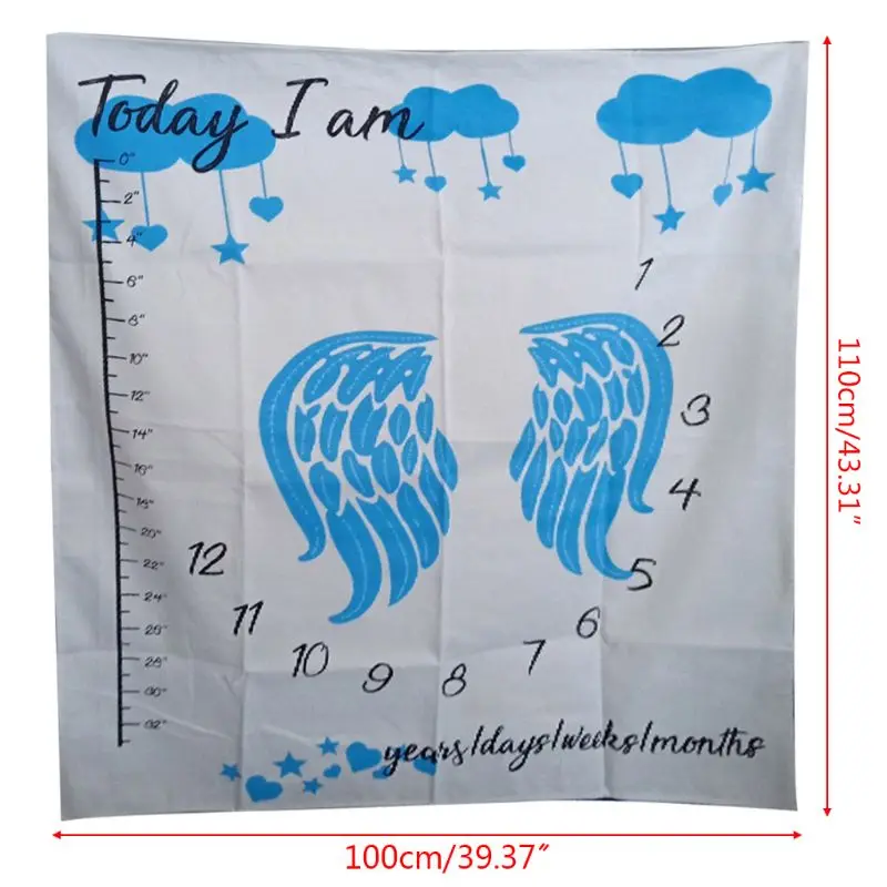 

Newborn Baby Growth Celebrate Blanket Props Photography Backgrounds Cloth Girls Boys Blankets