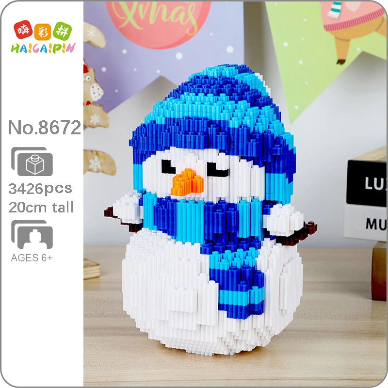 Xizai 8046 Счастливого Рождества подарок Снеговик Снежный Монстр 3D модель DIY Мини