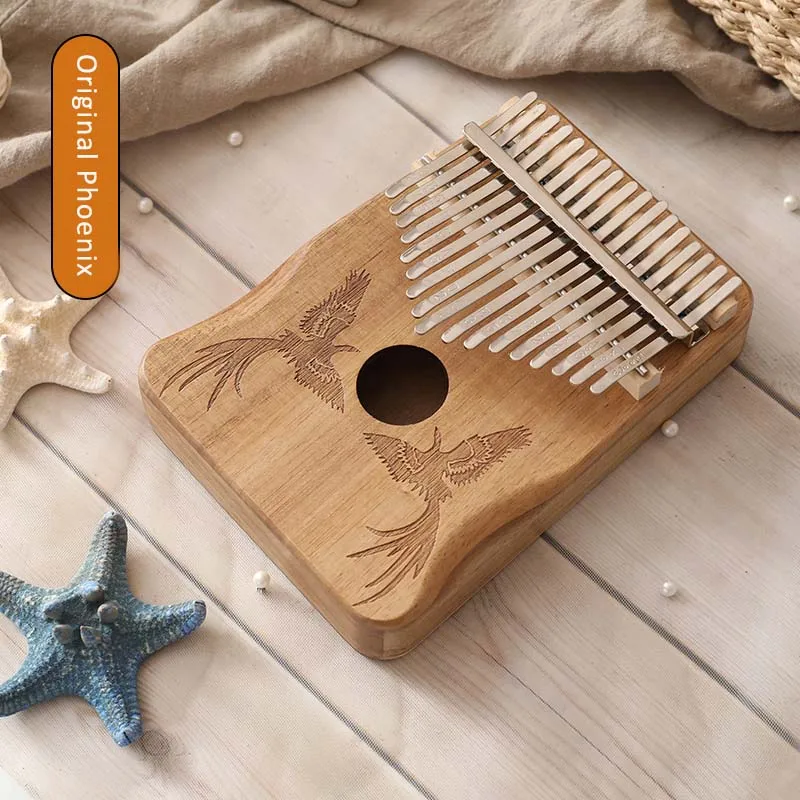 Kalimba 17 клавиш фортепиано высокого качества ручная защита деревянный из красного