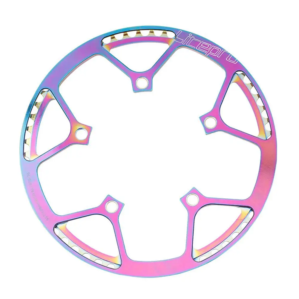 

Сверхлегкий велосипед BCD зубчатый диск 45/47T 53 56-58t диаметра окружности болтов (передняя Звездочка Одиночная диафрагма для складной велосипед