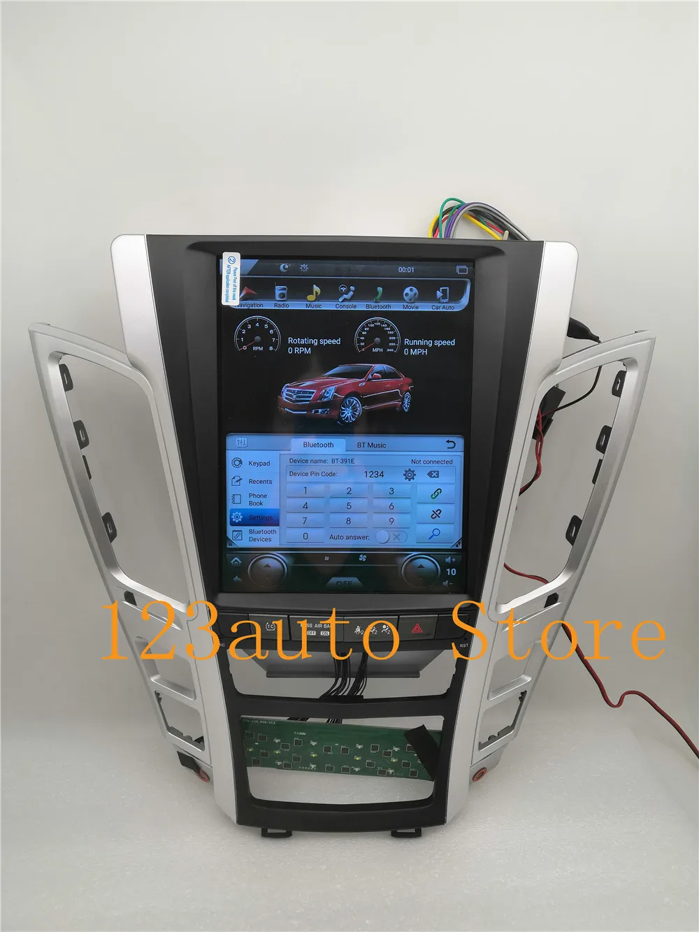 10,4 ''Tesla Стиль Android 8,1 автомобиля DVD gps плеер радио навигации для Cadillac CTS 2007 2008 2009 2010 2011 2012 PX6 carplay