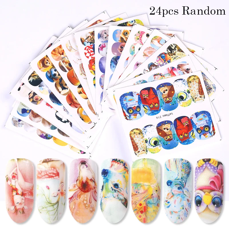 Set 22 LEMOOC 45 шт./компл. черного цвета с цветочками для вечеринок наклейки переводятся при помощи воды красочные исскуство ногати наклейки бабочками и кружевом для малышей с изображением Ловца снов наклейки для ногтей - Цвет: Set 22
