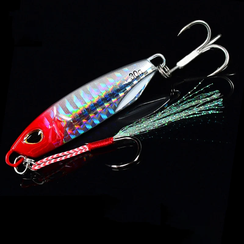 20g Artificial Bait Reusable Metal Sinking Casting Lure Jigging Spoon Fishing Accessories With 2 Fishhooks | Спорт и развлечения