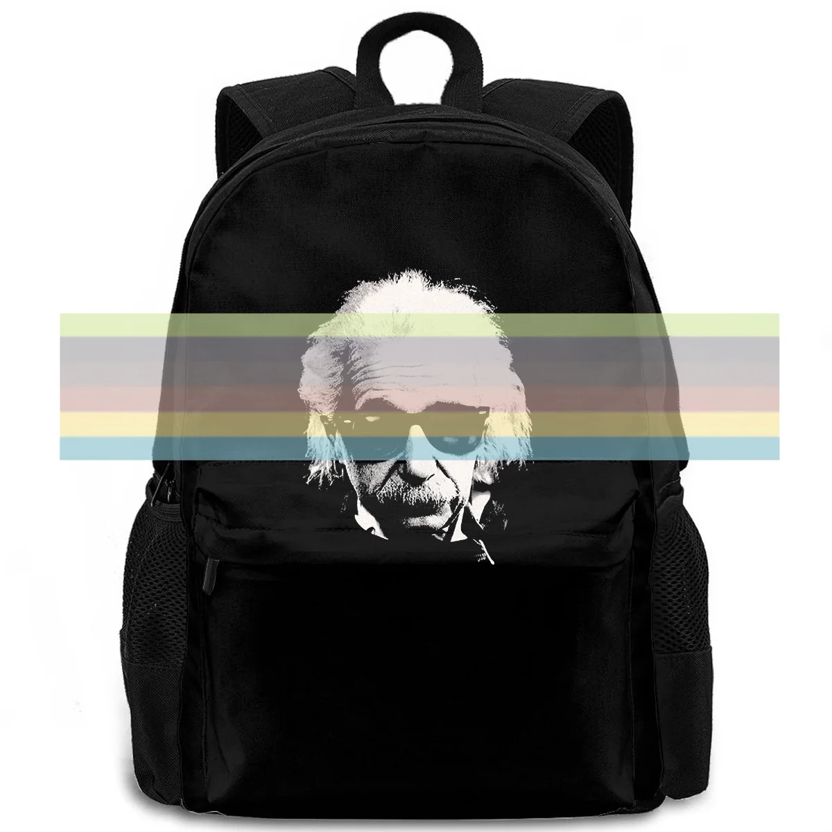 

Pins & Bones Albert Einstein Cool Shades Face Hip Retro, Black Sale women men backpack laptop travel school adult