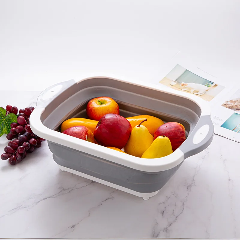 Корзина для хранения фруктов 40*30 см корзина овощей и Складная дуршлаг