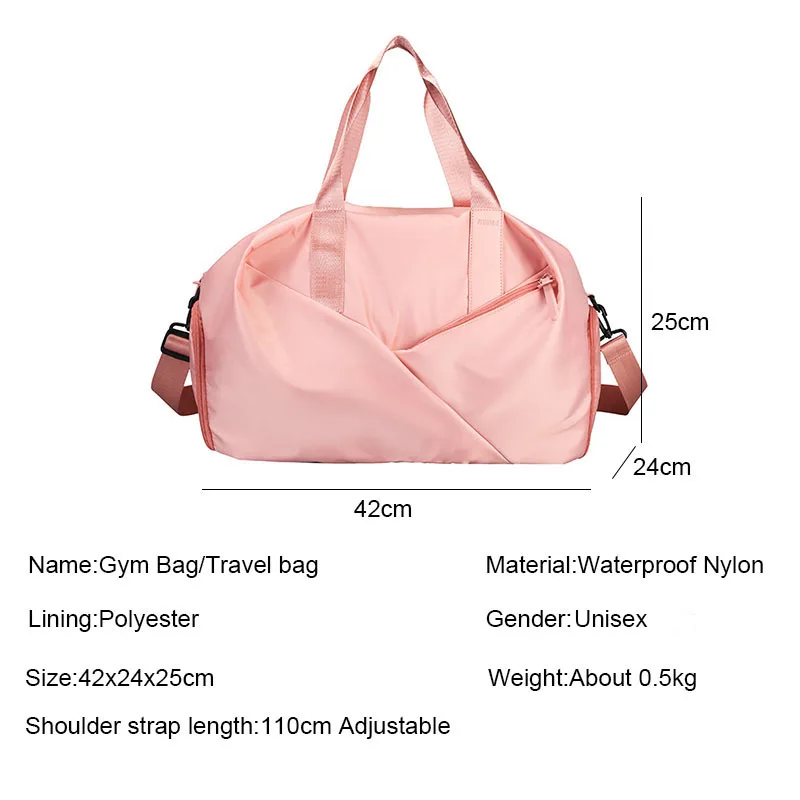Спортивная сумка для тренажерного зала фитнеса и йоги водонепроницаемая