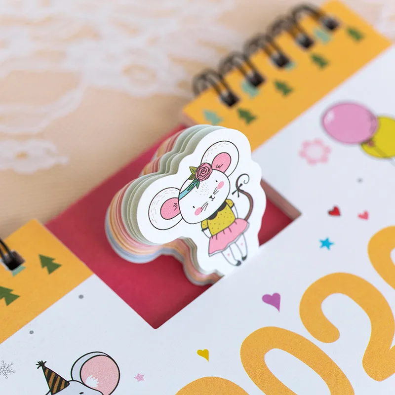 Мультяшный настольный мини календарь 2020 креативный мультяшный маленький с