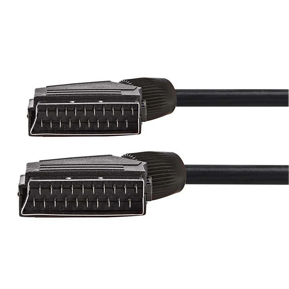 21 pin RGB кабель Scart со шнуром 1 5 м (все контактные проводные экранированные) для