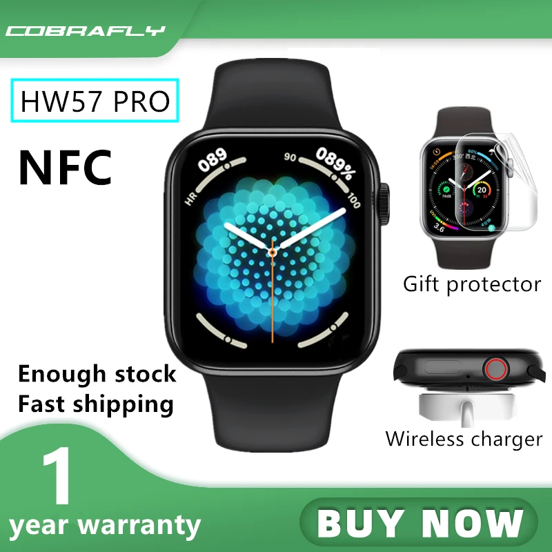 

Cobrafly Original Series 7 Smart Watch Men Wireless Charger ECG BT Call IP68 iwo HW57 Pro Smartwatch NFC PK IWO W27 Pro HW22 +