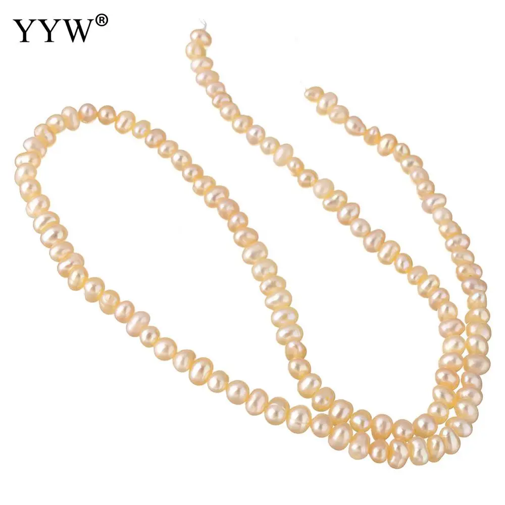 Cultured Natural Baroque Freshwater Pearl Beads 6-7mm Loose Light Pink Hole 0.8mm For Jewelry Making Fit Necklace Earring | Украшения и