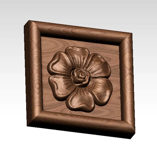 Цифровая рамка для украшения цветов модель 3D STL фрезерного станка с ЧПУ гравер