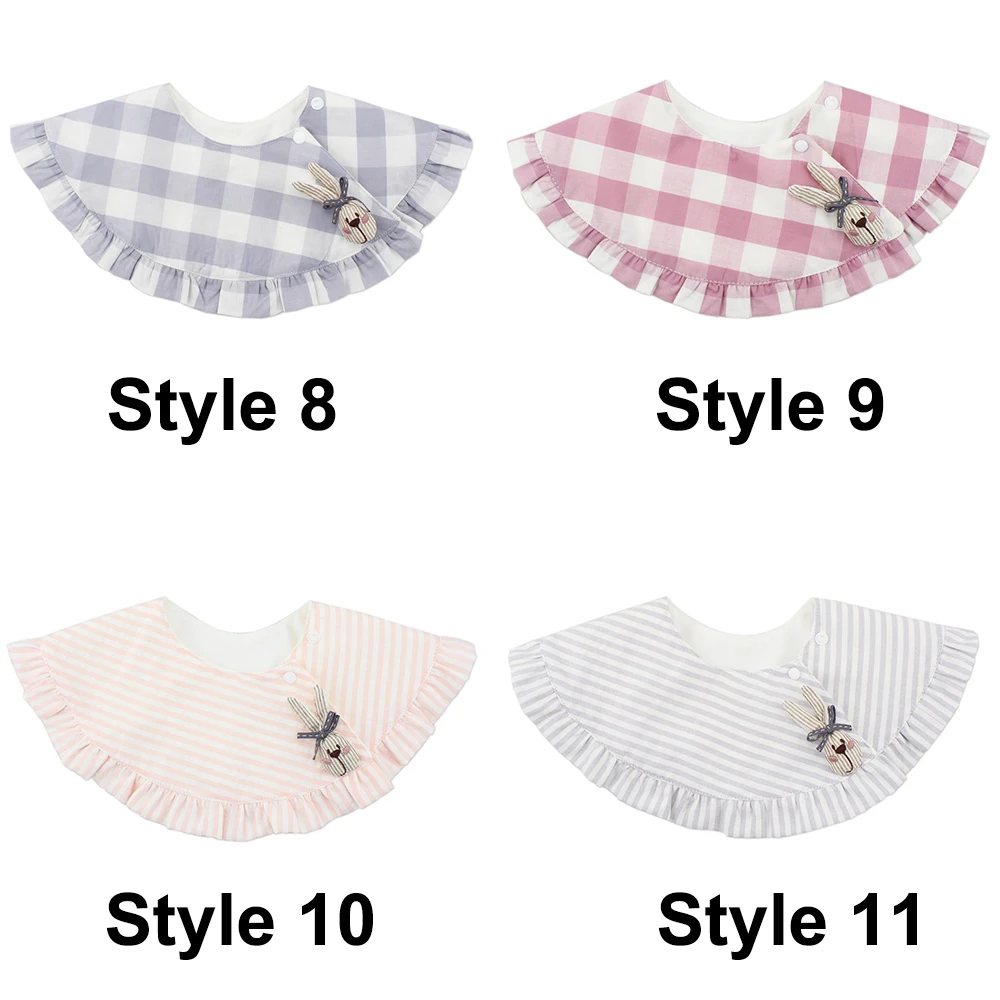 Нагрудники для новорожденных хлопковые нагрудники с кружевной накладной на 360