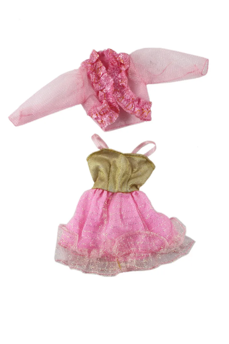 

Pink Balliet Dress Outfit Suit Sets for Barbie BJD FR SD Doll Clothes Role Play Accessories Toys for Girl