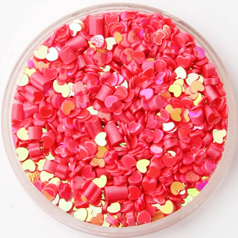 Блестки для ногтей в форме сердца 3 мм|Блестки| |